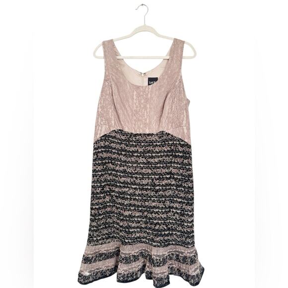 Isabel Toledo x Lane Bryant Tweed Boucle Lace Dress - Picture 1 of 9